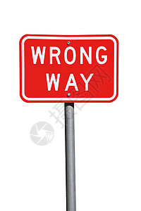 错误的交通路标 - 澳大利亚目前的道路标志 孤立高清图片