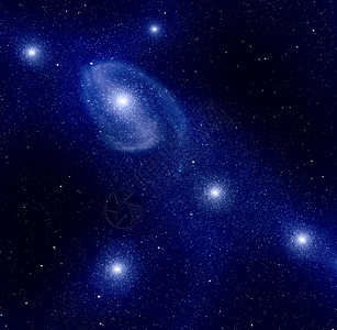 空间中的星云和星系天文学插图场地星空天空星星背景图片