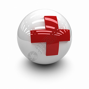 红十字十字形身份电脑徽章图标横幅计算机图形对象白色背景图片