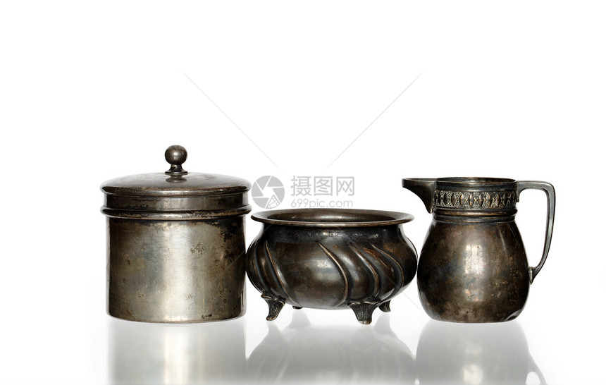 旧式消瘦症水罐静物青铜厨具餐具古董塑像图片