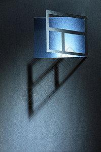 夜中窗口聚光灯房子光束窗户安全背景图片