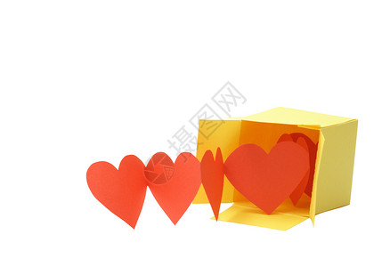 框中红心盒子框架浪漫红色对象友谊元素设计背景图片