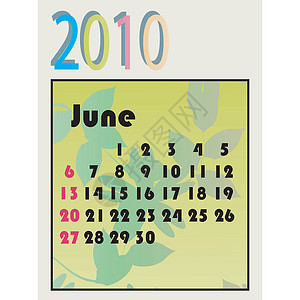 2010年日历变更桌面日期坡度白色纸板背景图片
