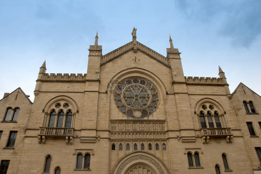 旧教会文化旅行宗教市中心天际天空建筑教堂场景窗户图片