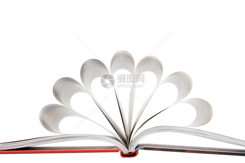 折叠成花朵形状的书页阅读回收杂志送货文学娱乐写作白色目录闲暇图片