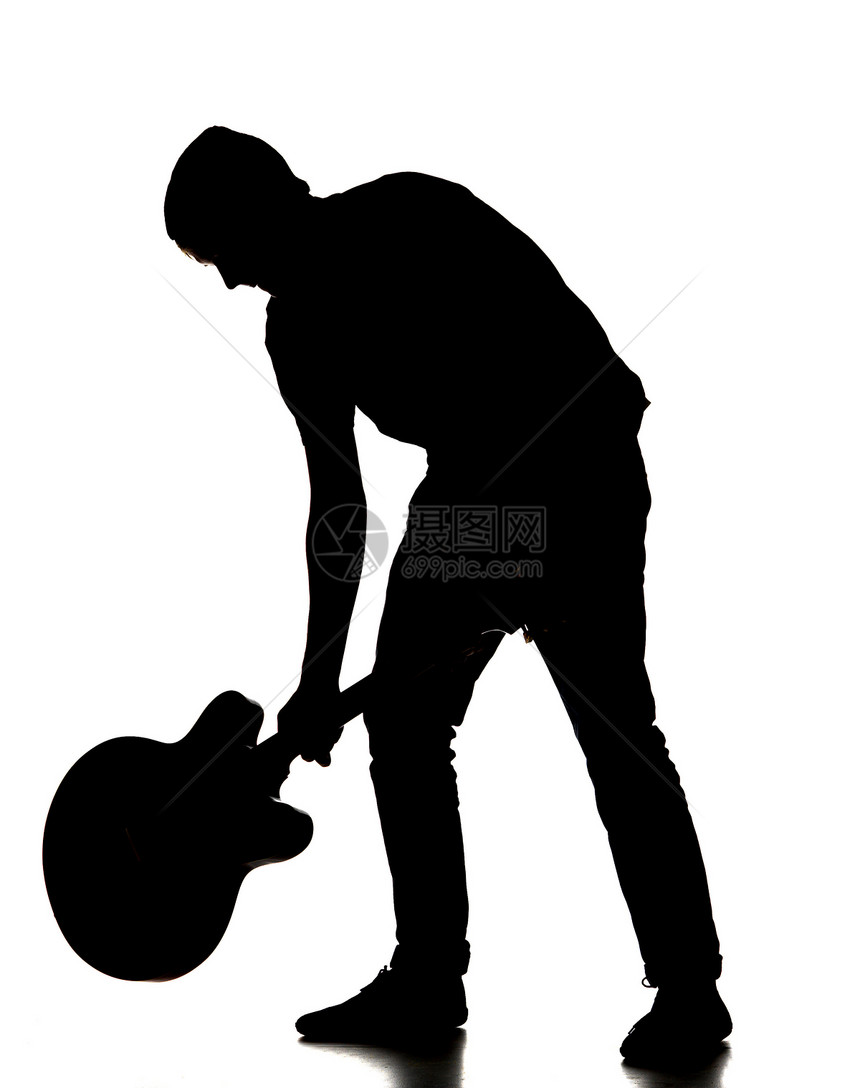 吉他手的脚影音乐明星乐器工作室岩石摇滚吉他原声静物图片