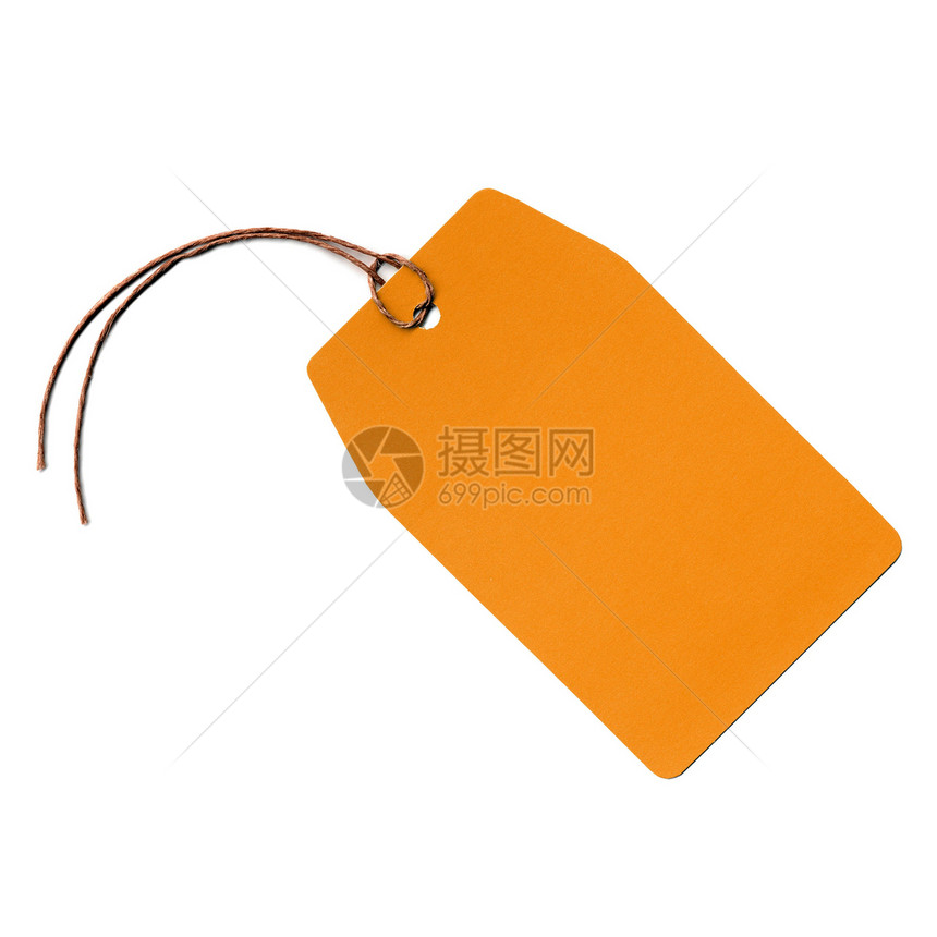 吊牌标签商品化细绳价格橙子空白笔记商业商品行李地址图片