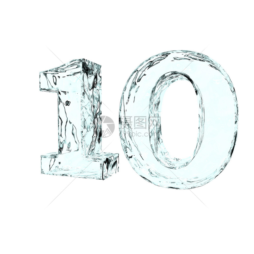 冻结的 10数学周年透明度生日插图纪念日图片
