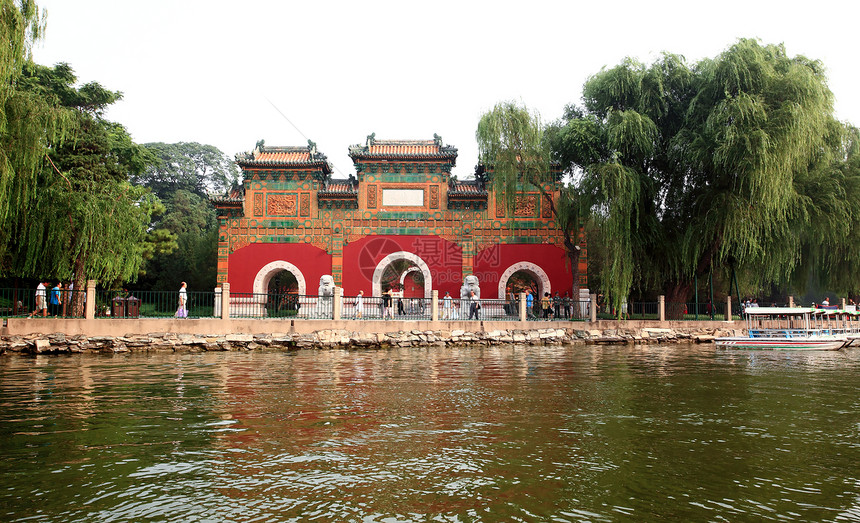 北京紫禁城附近的Beihai公园城市首都寺庙吸引力居民历史皇帝文化多样性中心图片