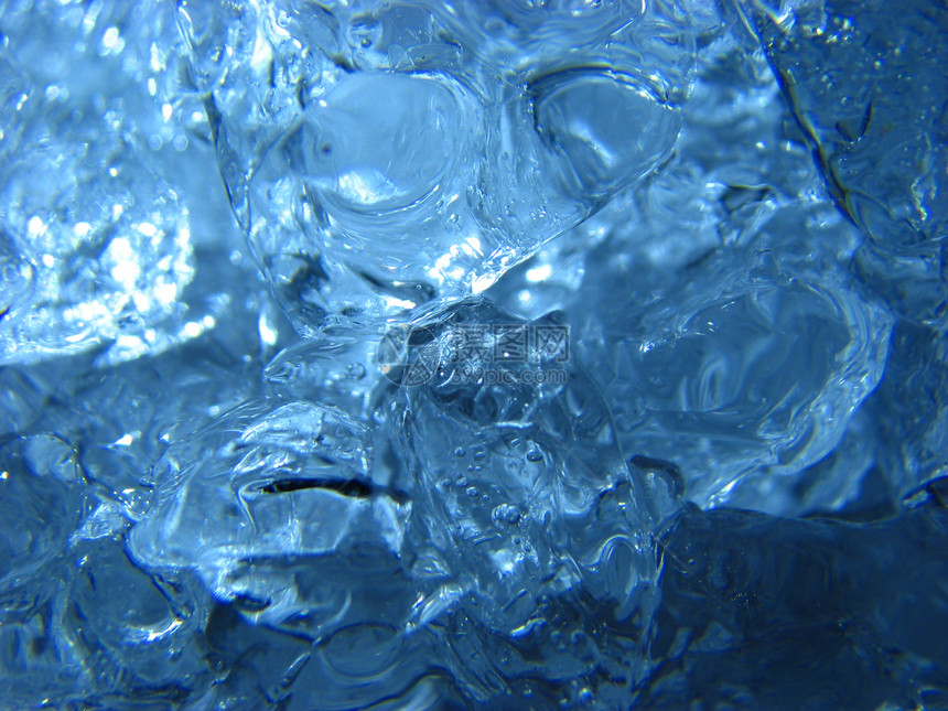 蓝冰背景蓝色结晶图片