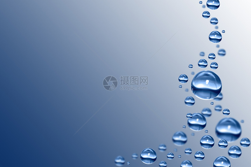 滴水自然生态宏观气泡水滴图片