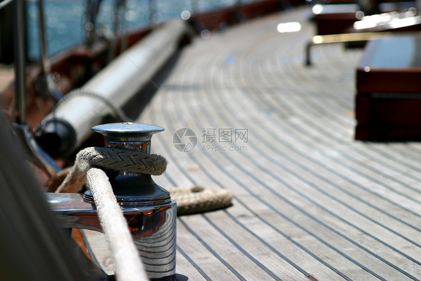 帆船绳假期码头空白奢华旅行反射绳索航海游客运动图片