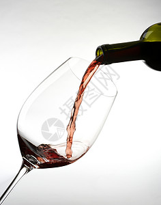 葡萄酒杯酒吧玻璃红色背景图片