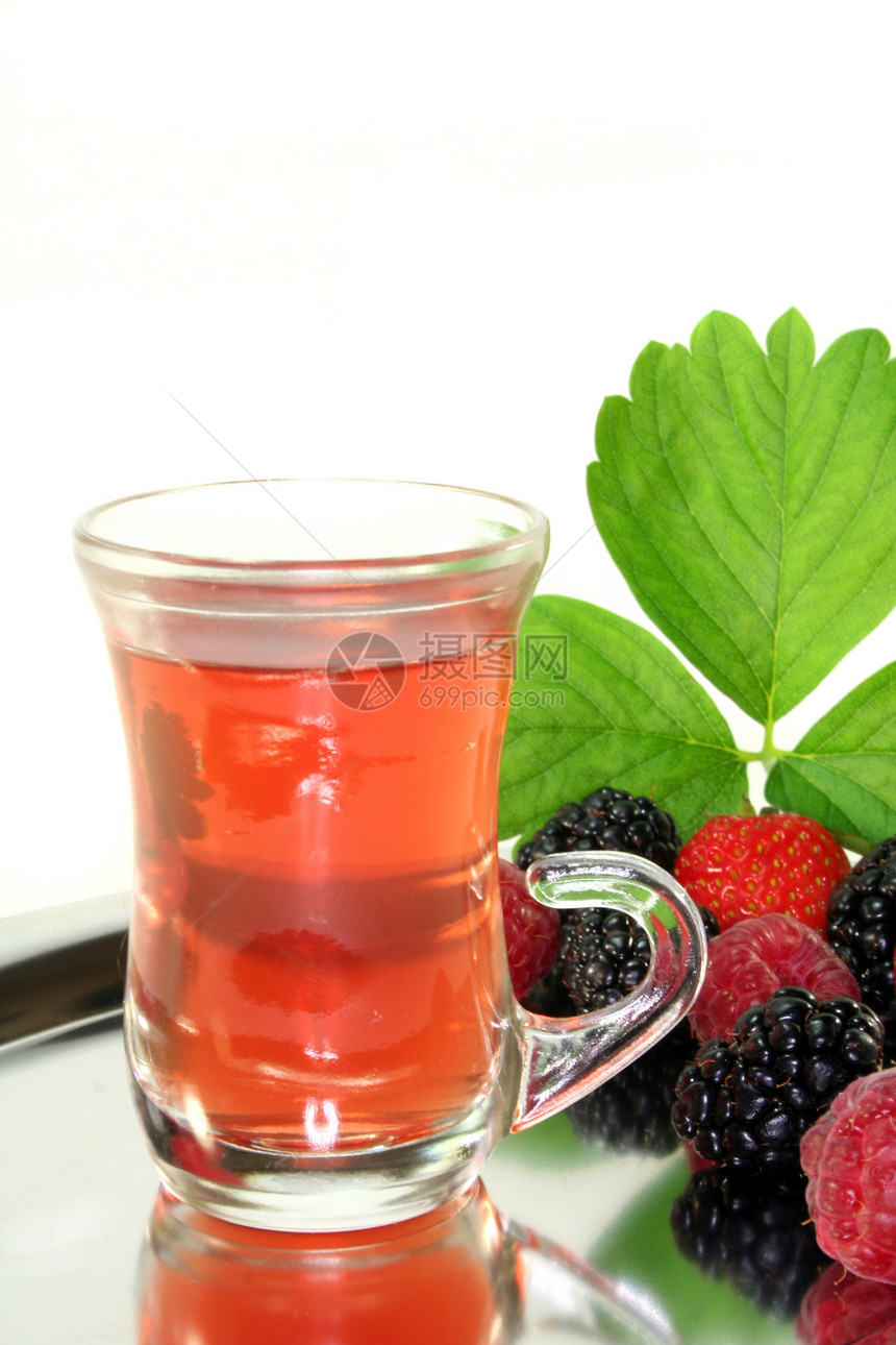 森林果茶混合物饮料输液芳香森林维生素水果热饮图片