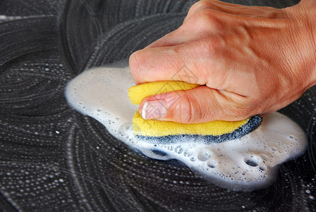 海绵泡沫海绵清洁洗涤剂家务泡沫手指打扫抛光管家工作擦洗柜台背景