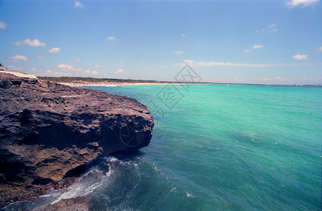 Es Trenc海滩背景图片