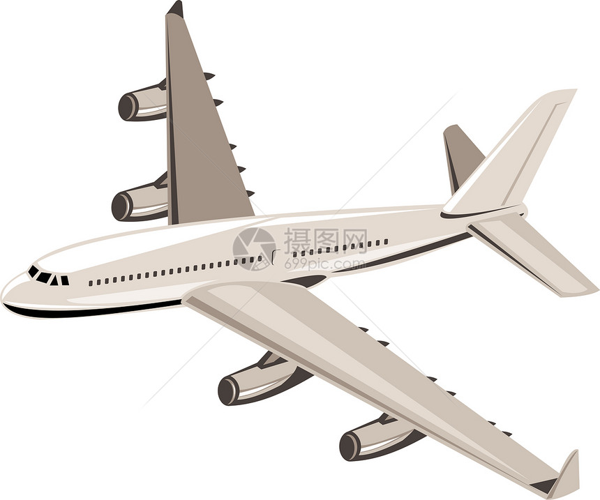 商业喷气飞机客机飞行运输过境空气引擎航空公司喷射旅行航班图片