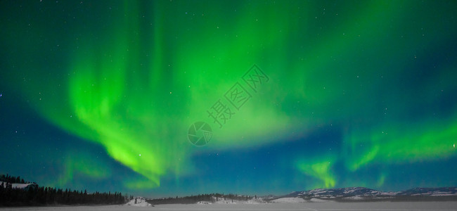 北极光假期舞蹈信仰磁层场地粒子极光蓝色北极星宇宙高清图片