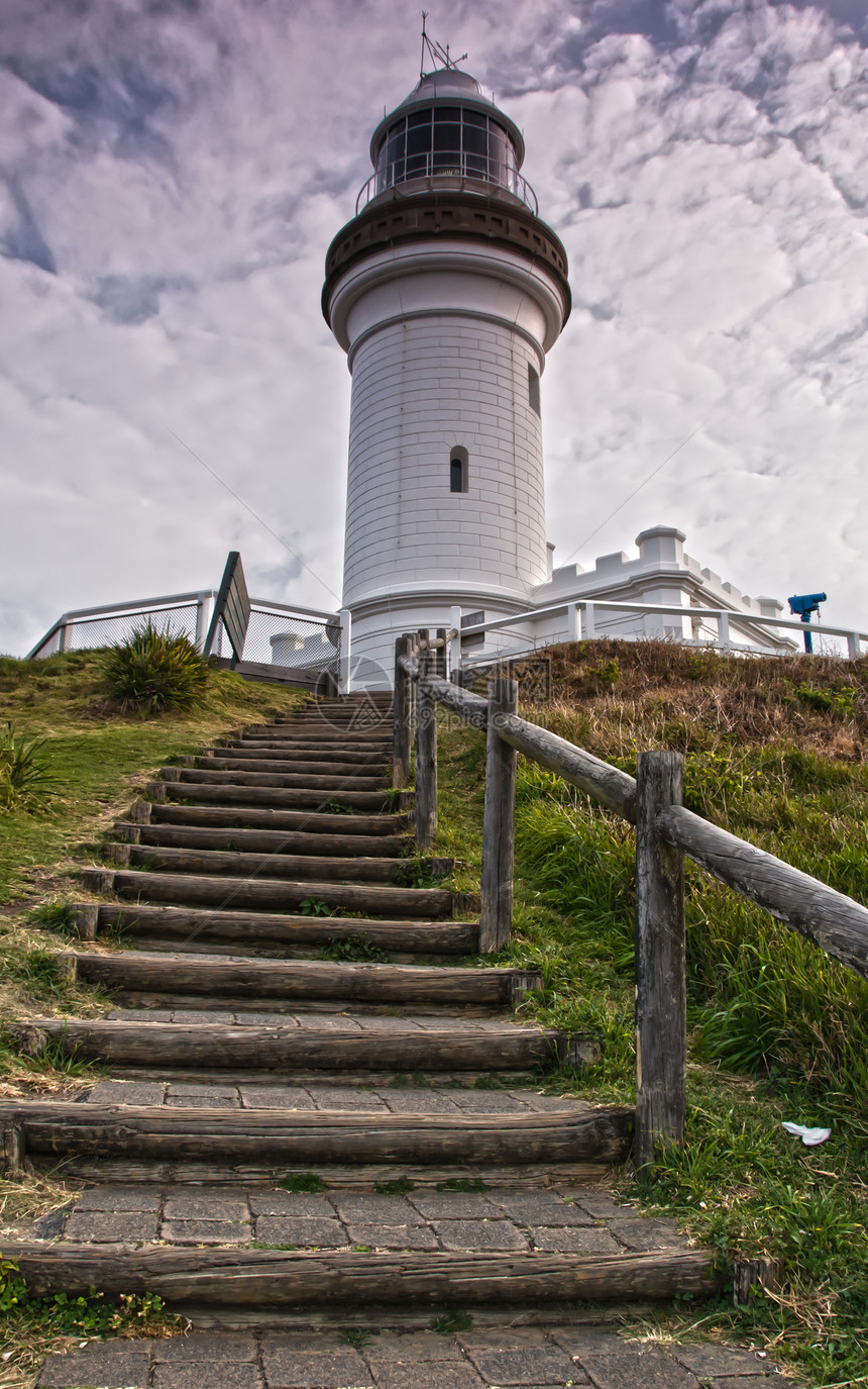 灯塔海岸脚步地标风景安全天空旅游观光图片