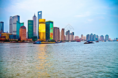 上海东天线城市景观高清图片素材