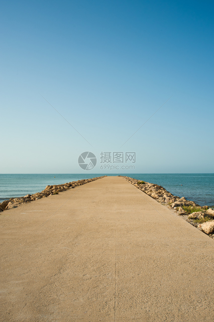 分子海岸码头人行道晴天阳光小路海洋支撑海滨图片