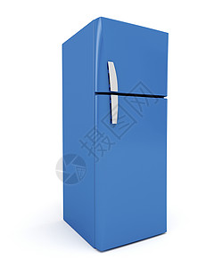 蓝色冰箱器具冷却器插图厨房电气家庭背景图片