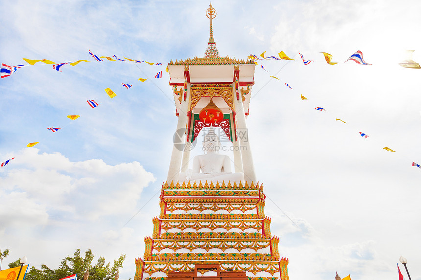 佛祖 泰国寺庙Yansittaram的白佛图片
