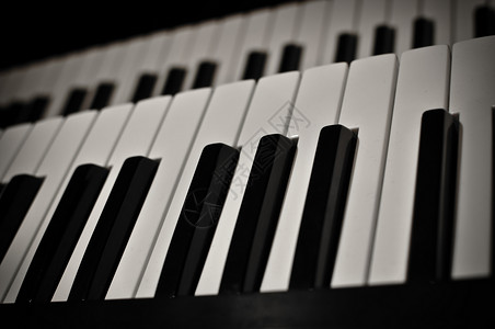 特写钢琴键键盘音乐白色线条工作室笔记钥匙乐器背景图片