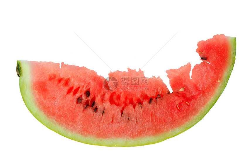 一块红的成熟西瓜水果小吃绿色美食摄影养分照片种子甜点皮肤图片
