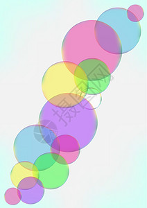 彩色泡泡光谱气球圆圈插图背景图片