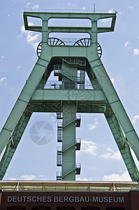 煤炭博物馆德国采矿博物馆金属纪念碑工程历史天空旅行波鸿工业工作煤炭背景