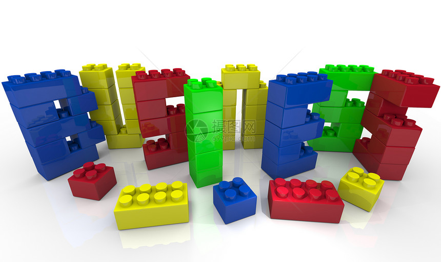 构建您的业务 - 玩具块格式单词图片