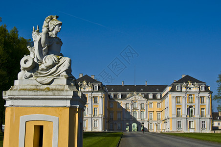 奥古斯托斯堡宫建筑晴天遗产风格高清图片