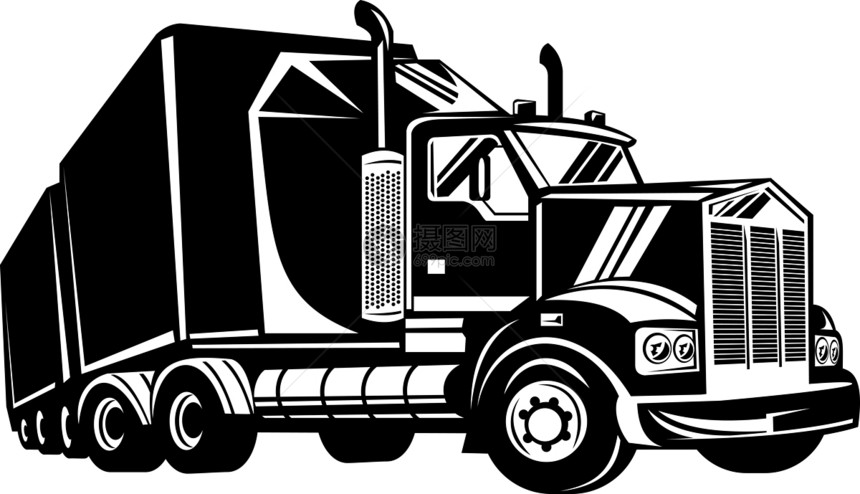 集装箱货车运输货运插图车辆工业图片