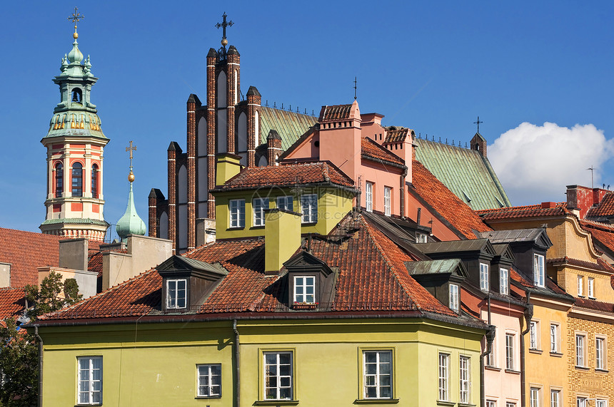 华沙老城风景旅游旅行房子建筑教会正方形建筑学城市图片