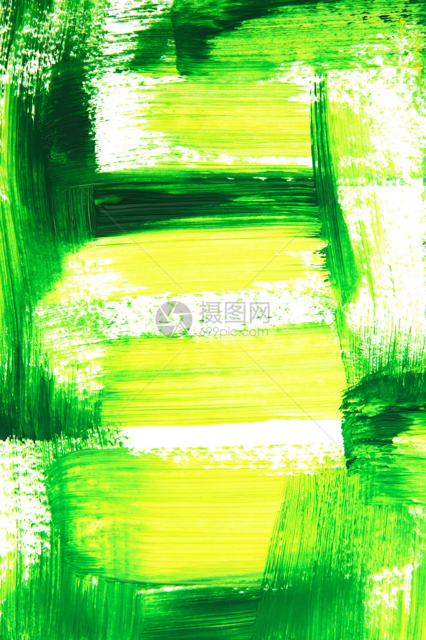 充满活力的绿色和黄绿色笔风图片