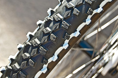 自行车轮胎黑色国家运动橡皮宏观车轮越野山地车网格轮缘背景图片