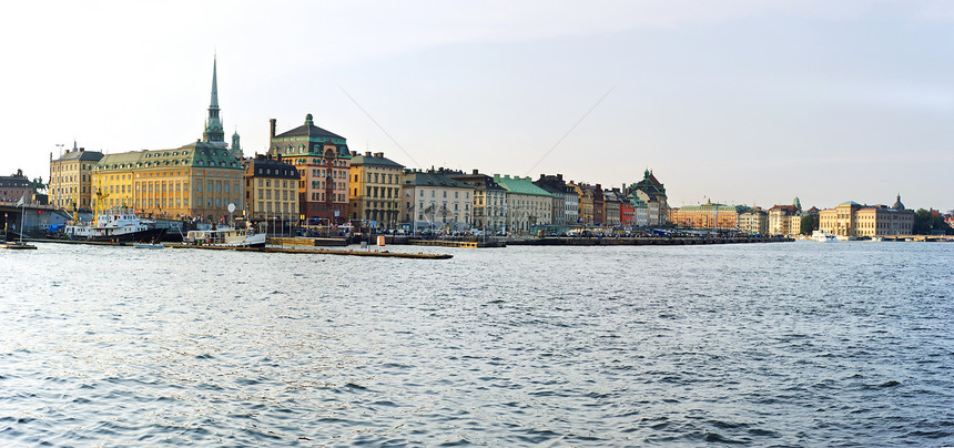 斯德哥尔摩地平线建筑学天空大厅城市旅行风景运输首都天际图片