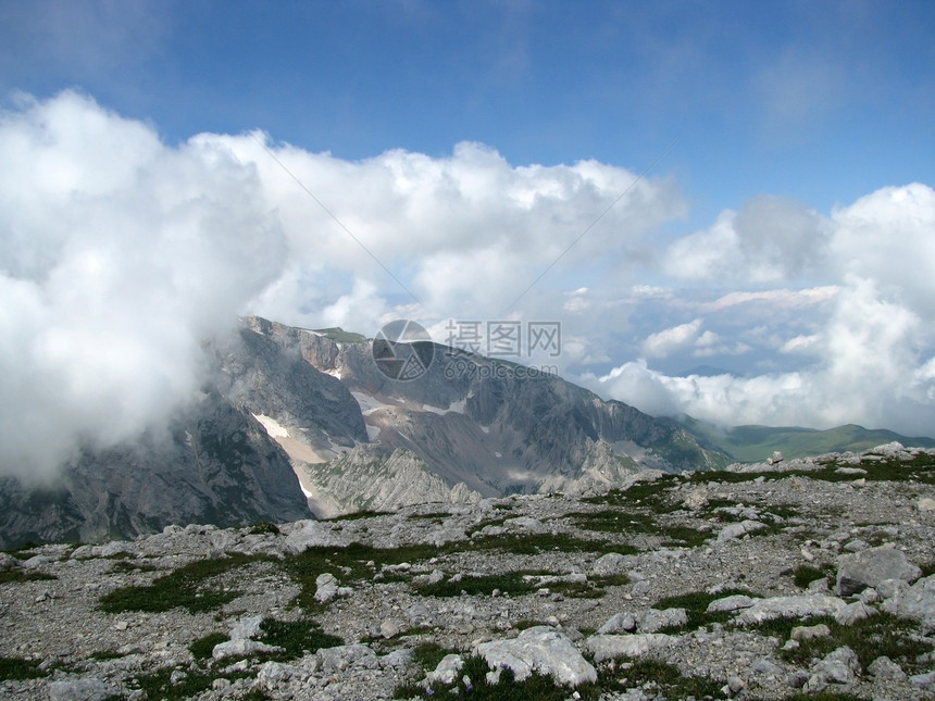 山山脉植物路线高地全景解脱斜坡山丘石头旅行轨道图片