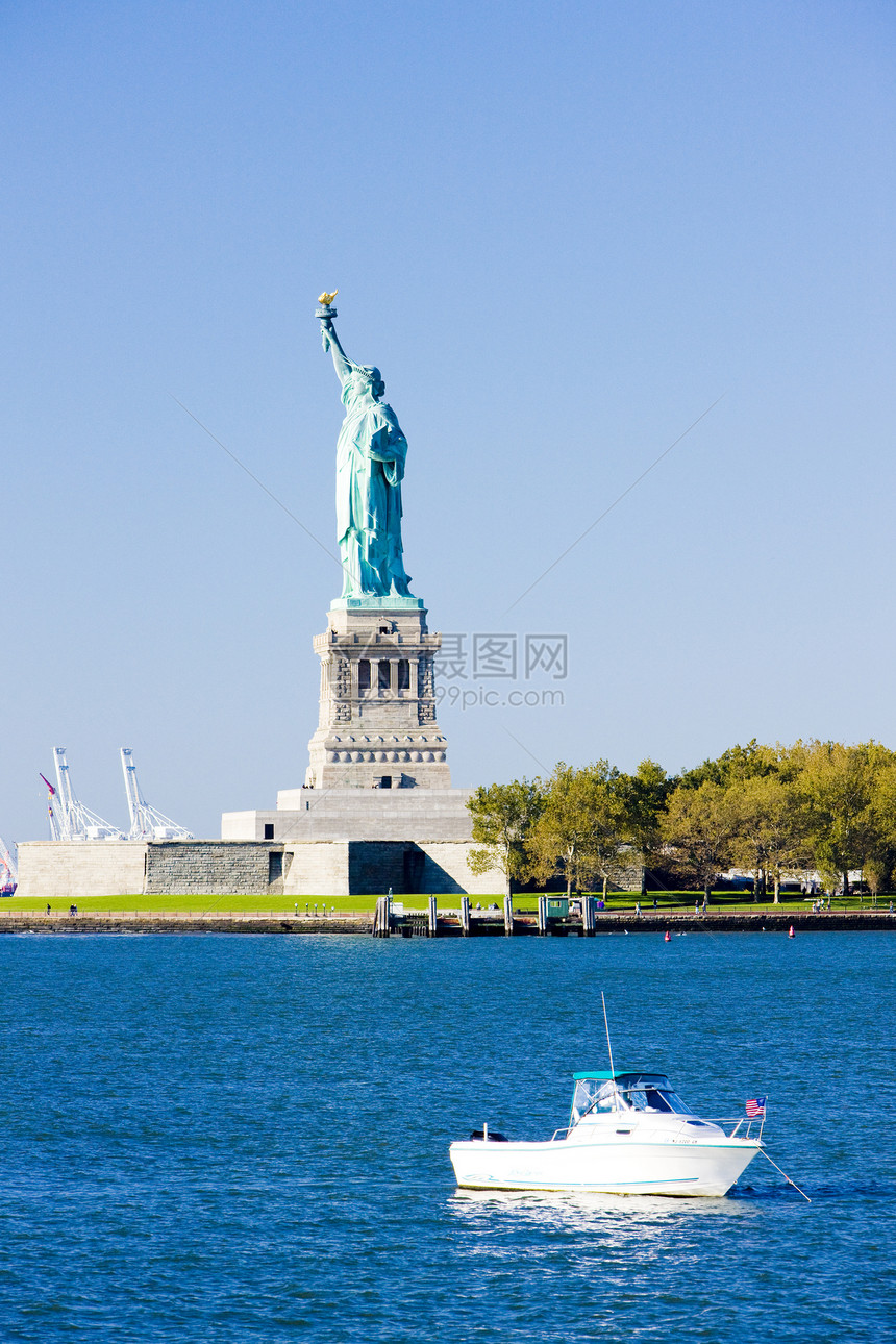自由岛和自由女神像 美国纽约纪念碑旅行世界位置雕像外观自由雕塑地标图片