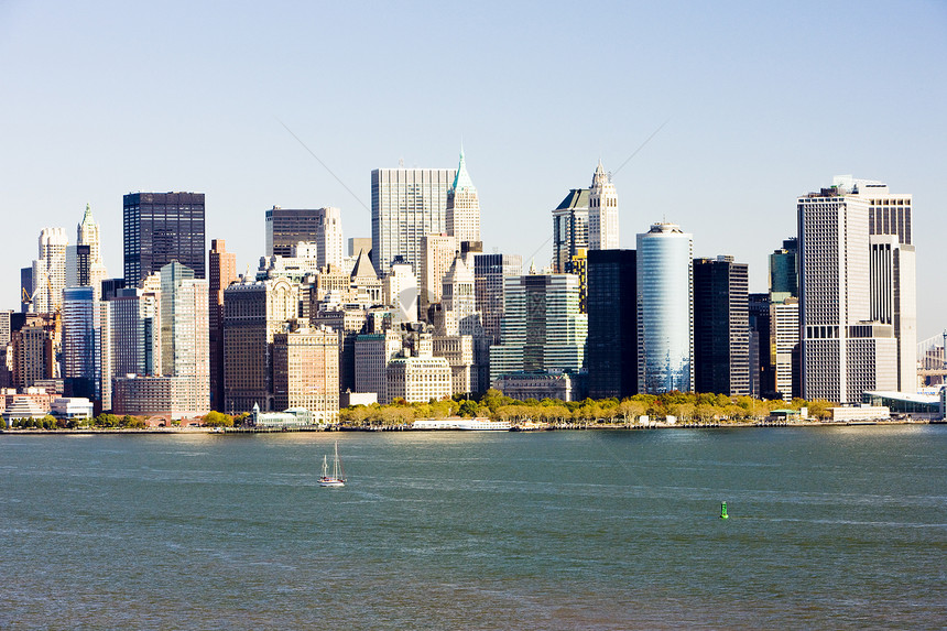美国纽约市曼哈顿世界建筑物外观城市建筑景观摩天大楼地标市政风光图片