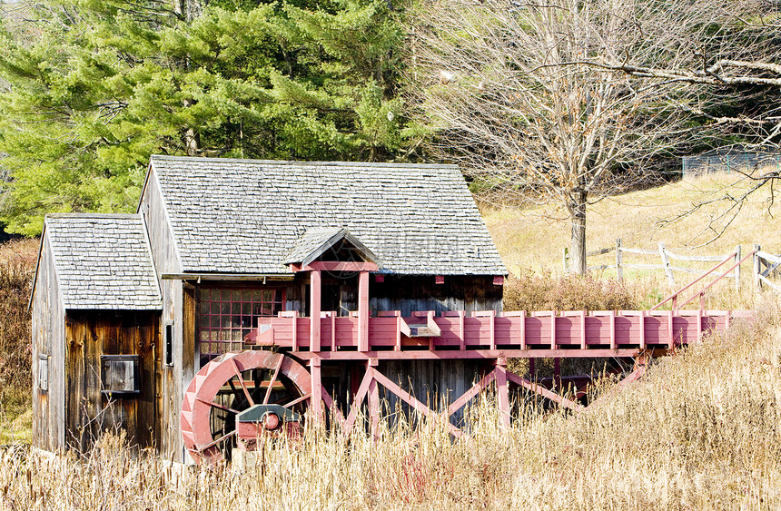 美国佛蒙特州吉霍尔附近建筑物旅行外观乡村农村世界磨坊位置建筑建筑学图片