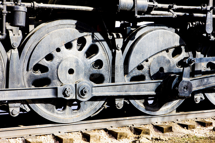 美国科罗拉多铁路博物馆蒸汽机车的详情轮子博物馆安装铁路外观铁路运输运输车轮图片