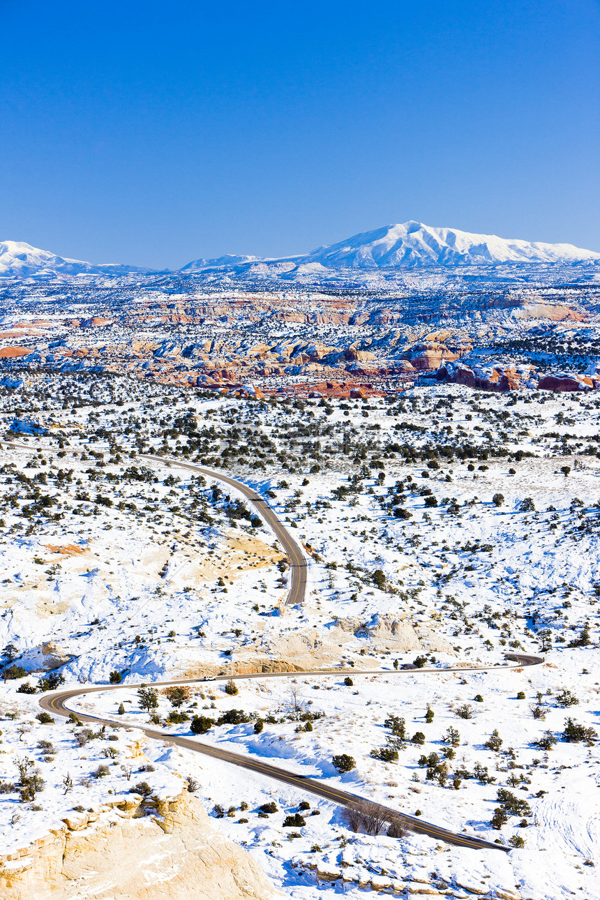 美国犹他州犹他州上蓝色透视世界山脉外观位置风景海角旅行图片
