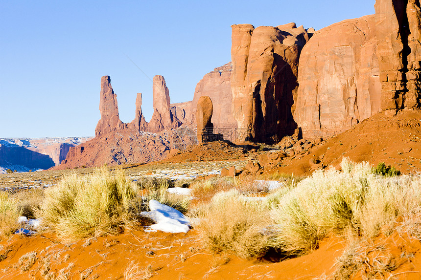犹他州阿里索纳古迹谷国家公园三姐妹会构造旅行风景地质外观岩石干旱侵蚀地质学图片