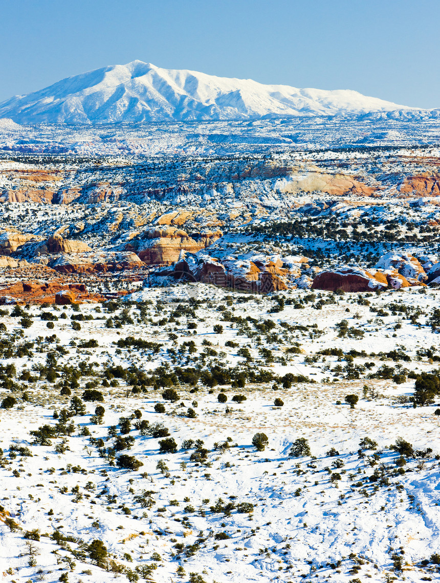 美国犹他州犹他州上蓝色透视山脉风景位置旅行海角世界外观图片