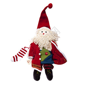 圣诞玩具填充玩具熊彩色照片背景动物短袜红色胡须背景图片