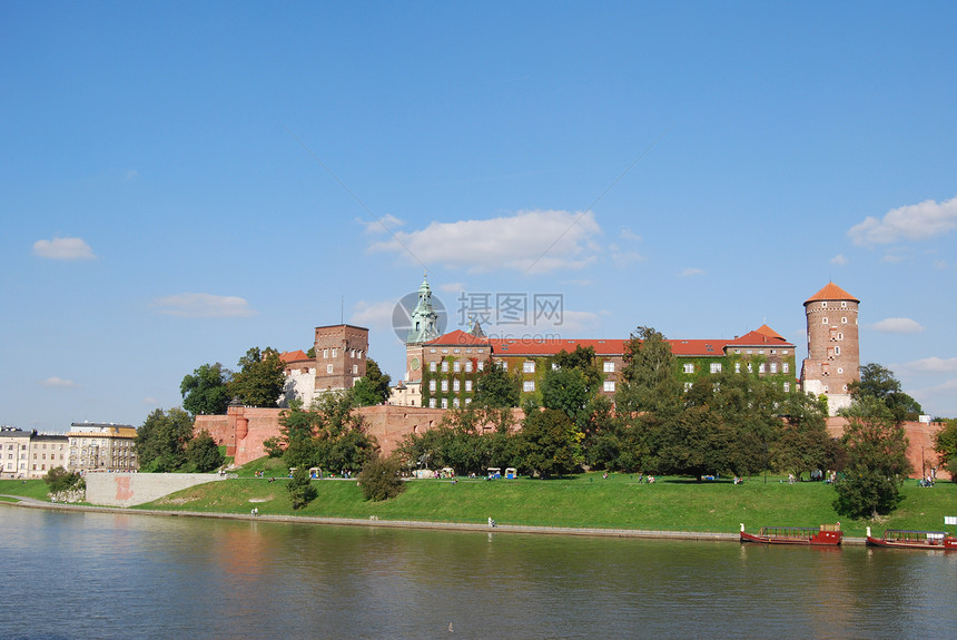 克拉科夫的瓦利城堡皇家纸巾大教堂正方形市场历史住宅图片