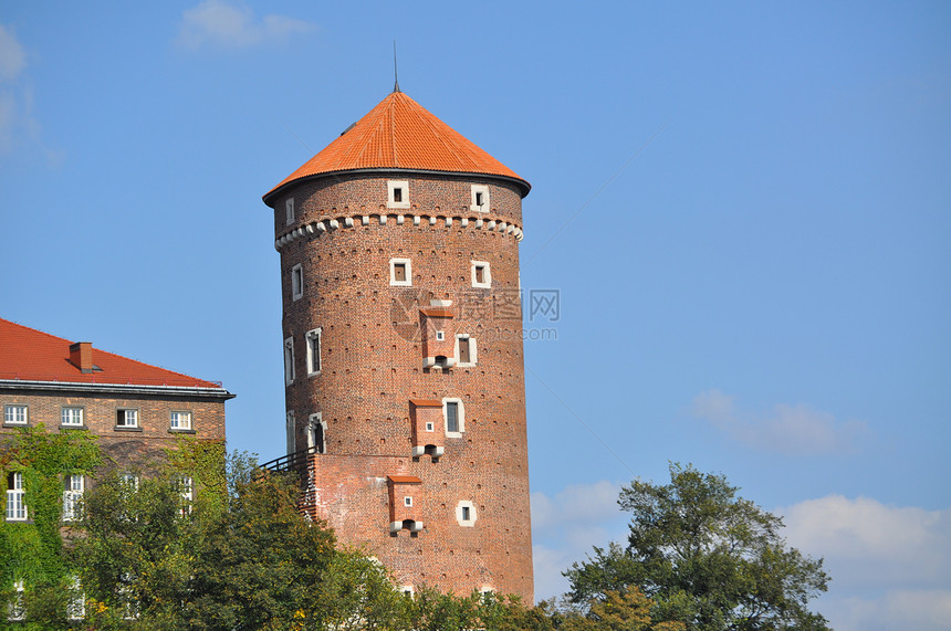 克拉科夫的瓦利城堡正方形纸巾历史大教堂皇家住宅市场图片