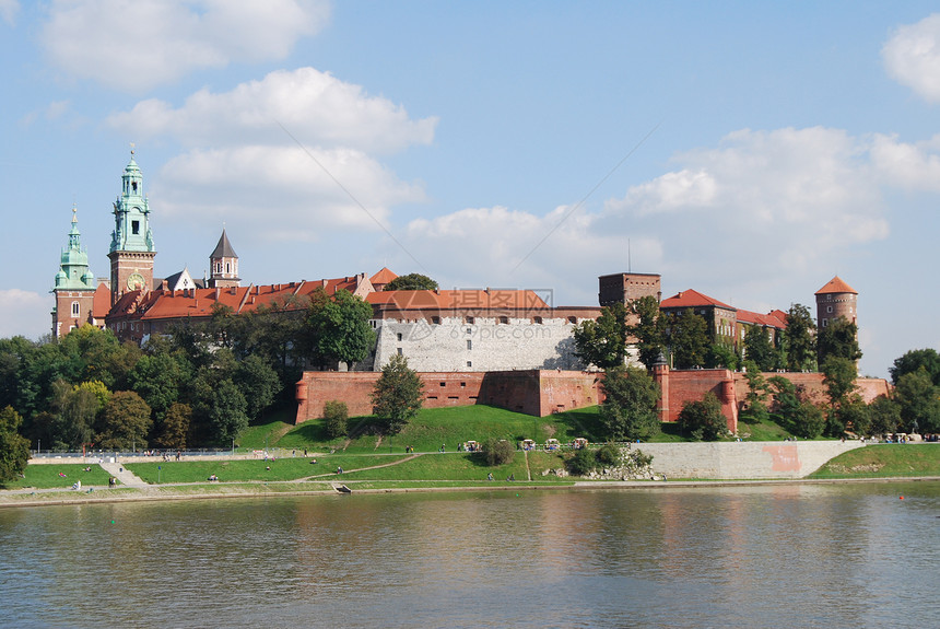 克拉科夫的瓦利城堡皇家历史正方形市场大教堂纸巾住宅图片